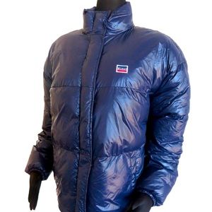 Levi’s Women’s Down Light Puffer Navy Jacket Sz 1X